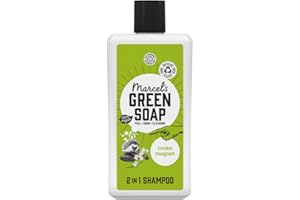 Marcel's Green Soap - Shampooing 2en1 Tonka et Mugulet - Avec Aloë Vera et Glycérine Naturelle - 100% Eco friendly - 100% Vegan - 97% Biodegradable - 500 ML