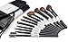 Professional Studio Quality 12 Piece Natural Cosmetic Make-up Brushes Make Up Brush Set Kit with Pouch Case Bag (Black & White)