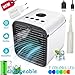 Produktbild Air Portable Cooler Luftkühler Mobile Klimageräte - 3 in 1 Mini Luftbefeuchter und Luftreiniger, Tischklimaanlage Ventilator, Leakproof, New Filter Paper