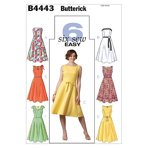 Butterick BTK 4443 BB(8-14) Schnittmuster zum Nähen, Elegant, Extravagant, Modisch