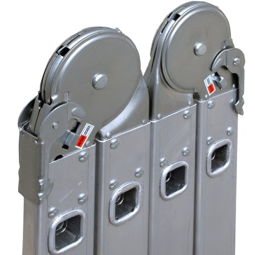 pro-bau-tec Aluminium Vielzweckleiter 4 x 3 Sprossen mit Plattform, 10025 - 4