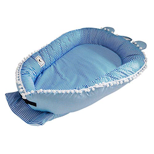 Preisvergleich Produktbild Neugeborenen Baby Faltbare Badewanne Pad Druck Bionisches Bett Das Abnehmbares Waschbares Tragbares Baby-Bett-Multifunktionsreise Krippe Faltet Im Herbst Und Winter Warm Mehrere Stile,iStary