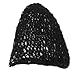 Soft Rayon Crochet Snood Hair Net Hairnet Black