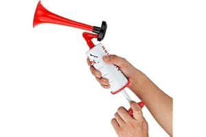 MotorMinds Corne de Brume Supporter Manuelle, Universel Avertisseur AéRien SéCurité Portatif Plus Fort pour Voiture, Bateau, éVéNements Sportifs et Camping