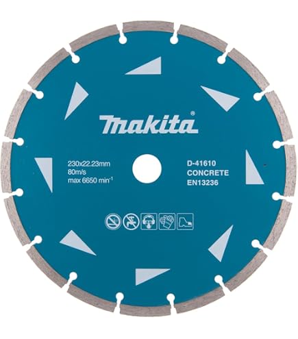2 DISCHI DIAMANTATI PWI 230 Mm CORONA A SETTORI E TURBO PER CEMENTO MURATURA PIETRA
