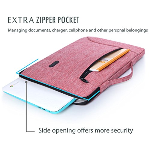 ProCase 14 – 15.6 Zoll Laptop Sleeve Case Cover Tasche für 15 Zoll MacBook Pro / Pro Retina, Sleeve Tasche für 14 15 Zoll Laptop Ultrabook Notebook Chromebook Lenovo Dell Toshiba HP ASUS Acer -Rosa - 2