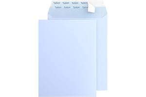 YLAB 15 C4 White Envelopes - Peel & Seal - A4 Unfolded - 80gsm - Strong & Secure Mailing Envelopes - Royal Mail Large Letter Size
