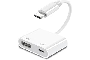 USB-C auf HDMI Adapter, kompatibel mit iPhone 15/16/17, MacBook Pro/Air & iPad Pro (2018–2024), unterstützt TV/Monitor/Projektor, 4K@60Hz, Plug & Play [Apple MFI Zertifiziert]