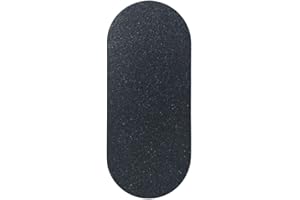 STAHL-DESIGN-TEBART Roseta autoadhesiva de acero inoxidable DB703, color gris antracita, ovalada, con 3M VHB, roseta de acero de diseño Tebart para puertas interiores y exteriores, 1 unidad