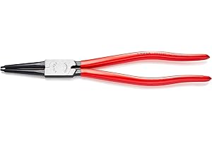 Knipex 44 11 J4 Pliers for Internal circlips in bore Holes Black atramentized Plastic Coated 320 mm, Multi-Colour, 327x55x42 mm Set of 6 Pieces