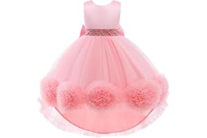 Lito Angels Barn blomma flicka brudtärna höga låga klänningar bröllopsfest outfit fin balklänning tillfälle klänning storlek
