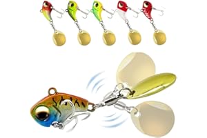 YANJINGHE 6 Pezzi Esche da Pesca con Esche, Pesca con Esche Artificiali, Esca da Pesca per Luccio, Affondando Bionico Esche Artificiali Set di Esche Artificiali con Gli Occhi 3D per Trote, Persici, Cavedani