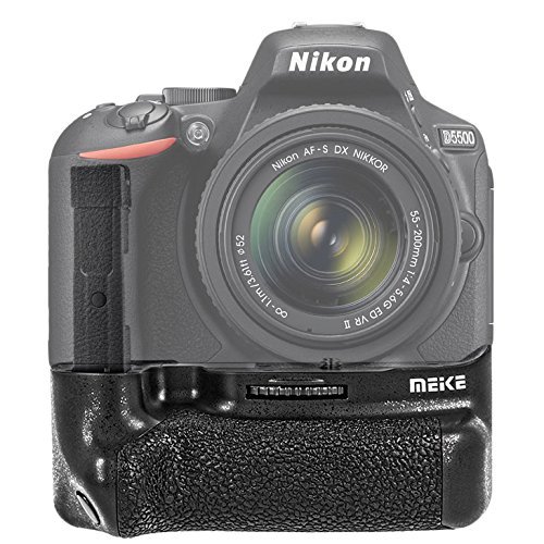 Poign  e vertical batterie pour nikon avec d5500 2 4 gHz d  clencheur    distance avec fonction minuteur et infusion intervalle fonction meike mK-d5500 pro
