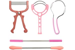SJBAUTYO 5 unidades Depiladoras de resorte,Depiladora manual de rodillos de resorte herramienta,Depiladora facial,Para el vello fino de la cara y otras partes del cuerpo