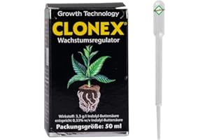WEEDNESS Clonex Wurzelgel 50 ml - Poudre d'enracinement pour boutures Activateur d'enracinement Hormone d'enracinement Rooting Gel Poudre pour racines Aide à l'enracinement