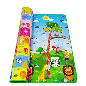 Glowick Baby Play & Crawl Mat Outdoor & Camping Carpet Water-Resistant Picnic Mattress Kids Infant Crawling Play Mat Baby Care Play Mat Baby Puzzle Carpet Floor Rug Double Sided Baby Mat - 4 x 6 Foot