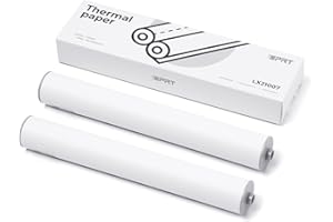 iDPRT A4 Thermal Paper 2 Rolls - 21 x 29.7 cm Thermal Paper, Compatible with MT890/HPRT MT810/M08F/ITP01/ITP04, BPA Free&Support Contract, Picture, Document, etc. - 210mm