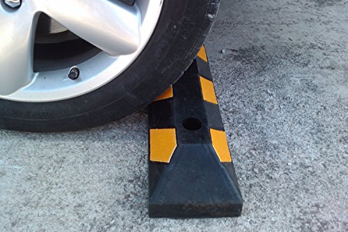 Einzel Gummi Parkplatzbegrenzung für Parkplätze und Garagen 55x15x10cm - 7