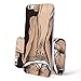 Produktbild FINOO ® | Iphone 6 / 6S Plus Hardcase Handy-Hülle | Transparente Hart-Back Cover Schale mit Motiv Muster | Tasche Case mit Ultra Slim Rundum-schutz | stoßfestes dünnes Bumper Etui | Beach girl Rücken