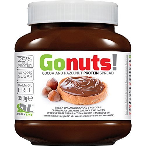 6x DAILY LIFE ANDERSON GONUTS 350g Anderson Go Nuts 350 gr Crema Proteica Spalmabile di Cacao e nocciole con il 25% di proteine senza olio di palma