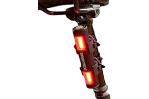 BRIGHTSIDE BIKE LIGHTS Brightside | Rear Bike Light - Super Bright 12 LED, USB-C Rechargeable, Twin Lens LED Light Bar, 200 Lumens, 90+hr Run Time, Fits All Bikes, Easy Mounting, Waterproof