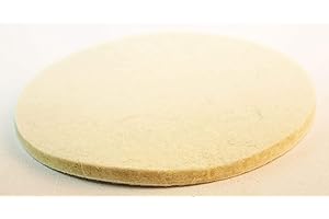 LEPIK Klett Glanz Polierscheibe 125 x 6mm Polierfächerscheibe für klett Schleifscheibe 125mm (nur FIlz ohne Schleifteller) (5)