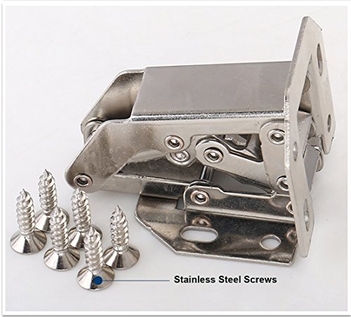 Qrity 4 Piezas 90° Kitchen de Bisagras para Armario o Puerta bisagras