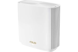 ASUS ZenWiFi XT8 sistema Mesh Wi-Fi 6 tri-band AX6600, 4+ camere, 6.6 gbps, 3 ssid, Internet security e controllo genitori incluso a vita, porta 2.5g, 1 pezzo, bianco