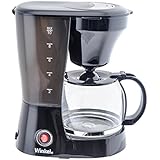 Winkel KF12 - Máquina de café 10-12 tazas, 800 W, 1,25 l