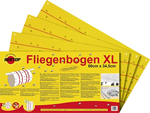 Redtop Fliegenfalle Fliegenbogen 31091 (L x B) 600 mm x 345 mm amarillo 6 St.