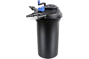 AQUAONE Filtro de presión CPF 15000 Bio, para estanque, 30.000 litros, de flujo, incluye depuradora de 18 W UVC