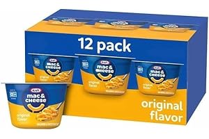 Kraft Mac & Cheese Cups, Original Gourmet Cheese Dinner, Instant Meal On The Go, American Food, Mac and Cheese, Comfort Food - The All American Meal! Brought To You By SMART BUNDLES (12 Pack)