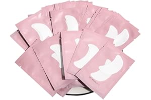 Lunamoon 50 Paio Cerotti Gel per Estensioni Ciglia Eye Pads Occhio Gel Patch Ciglia Pads Occhi da Ciglia Finte Eye Gel Patches for Eyelash Extension Dei Occhi Strumenti Di Bellezza (Pink-Boat)