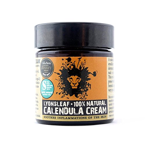 Lyonsleaf Calendula Cream 30ml - Natural anti-inflammatory emollient for eczema, psoriasis, rosacea, dermatitis, insect bites, rashes and other problem skin