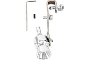 SUUONEE Auto Auspuff Tip Turbo Whistler, Auto Aluminiumlegierung Eisen Turbo Bov Whistle Sound Catback Schalldämpfer Auspuff Tip Insert Whistler Zubehör