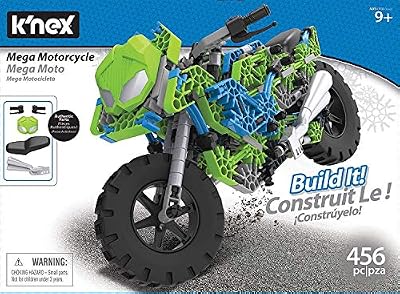 K'nex Ages 9+ Mega Motorcycle Building Set Jeu Construction, 36180, Multicolore