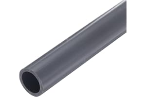 QUARKZMAN PVC Rohr, Durchmesser 20.6mm Länge 0.23m Rund Kunststoffrohr für Garten, Aquarium, Wasserleitung, Kabelkanal, lüftungsrohr (Hellgrau)