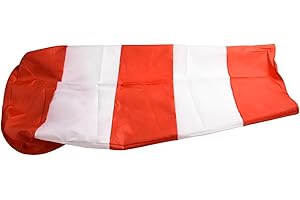 SUMSOCTOBER Manche à air RipStop pour mesure du vent - Couleurs vives avec clips métalliques sécurisés pour plus de stabilité (100 cm)