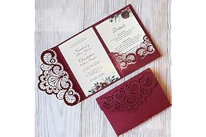 Yuntrip Lot de 2 matrices de découpe en métal pour la fabrication de cartes, l'invitation de mariage, la dentelle et les fleurs