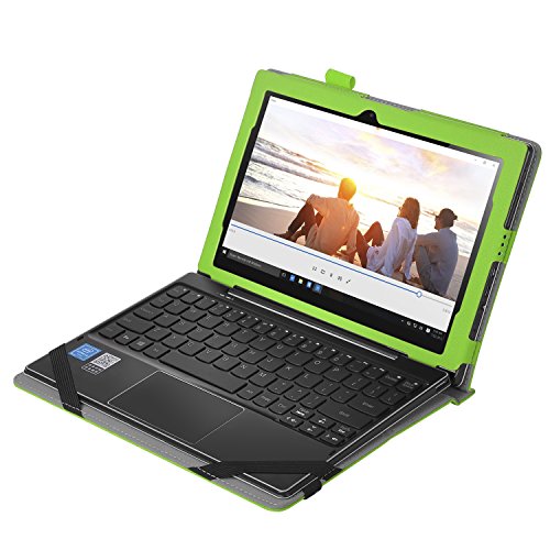 Acer Iconia Talk S (A1-734) 17,78 cm (7 Zoll) hülle, IVSO hochwertiges PU Leder Etui hülle Tasche Case – mit Standfunktion, super 360° Anti-Wrestling, ist für Acer Iconia Talk S (A1-734) 17,78 cm (7 Zoll) Tablet-PC perfekt geeignet (Für Acer Iconia Talk S (A1-734), Grün) - 2