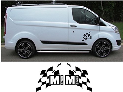 Ford Transit Custom M Sport Large Graphics Stickers Decals Fiesta
