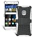 Produktbild Huawei P9 Lite(2016) Hülle- Ultra Slim TPU Silikon, Rüstung Schutzhülle Muster Stoßdämpfend Spiegel Schutz Handy Hülle Anti-Scratch und Anti-Schock Case Tasche Etui Bumper Mädchen für Huawei P9 Lite(2016) 5,2 Zoll) [Verdicken,Gitter, Silber+Schwarz]