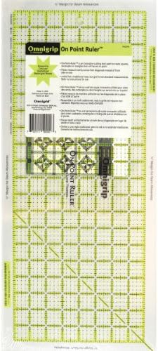Dritz Omnigrip On Point Ruler-15-1/8 x 6-5/8 inch, Acrylic, 6 Inches x 14 Inches