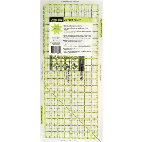 Dritz Omnigrip On Point Ruler-15-1/8 x 6-5/8 inch, Acrylic, 6 Inches x 14 Inches