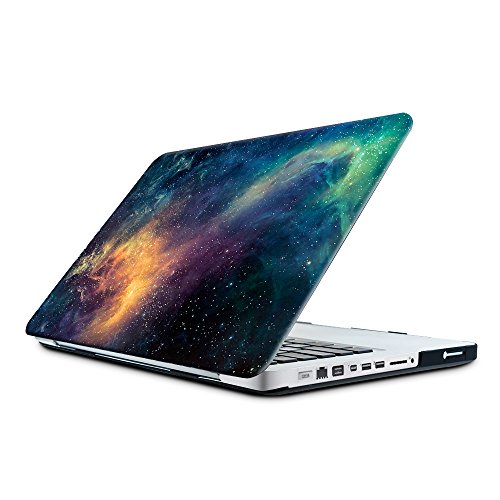 KONKY Macbook Pro 15 A1707 Hülle (2016 freigegeben), Schützende Soft-Touch HartschaleTasche Schutzhülle Snap Case für Neueste 2016 Apple MacBook Pro 15 „Zoll mit Touch Bar und Touch-ID, Gelbe Sternennacht - 4