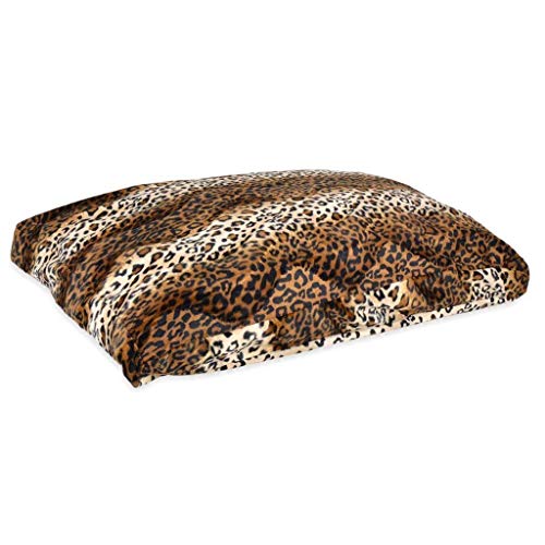 Pet Beds DirectANIMALS PREDATORY - CUSHION. Brown Leopard Soft Holofiber Pillow. Dog & Cat Bed Fury Print. Trendy Washable Pillows (Medium 28"x38", Brown Leopard)