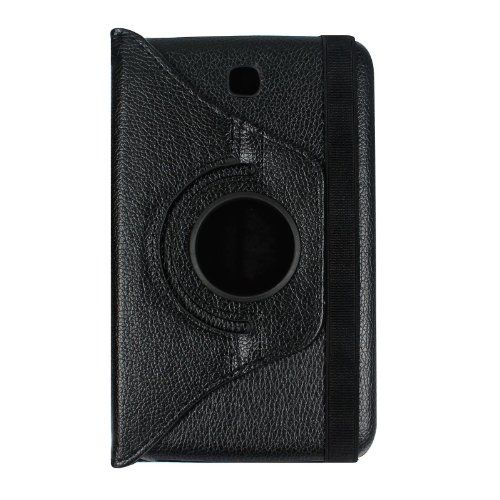 2-TECH 360 Grad Smart Cover passend für Samsung Galaxy Tab 3 7.0 P3200 drehbar Top Leder Schutz Hülle Tasche Schale Ledertasche Schutzhülle Etui - 4