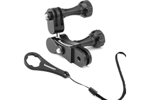 Forevercam Supporto per giunto sferico in alluminio girevole a 360 ° di rotazione compatibile per GoPro Action Camera