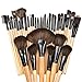 Professional Wooden Handle 32 pcs Makeup Brushes Set Charming Cosmetic Face Eyeshadow,Eyeliner,Eyelash,Lip,Concealer Tool Kit + Pouch Bag Case