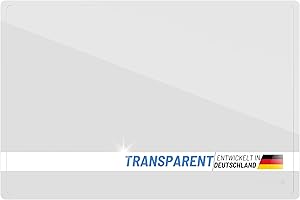 ‎OFFICE POINT GERMANY OFFICEPOINT Schreibtischunterlage transparent | 50x70 cm | große Schreibunterlage durchsichtig mit glatter Oberfläche für Büro und Arbeitsplatz | abwischbar | rutschfest | glasklar
